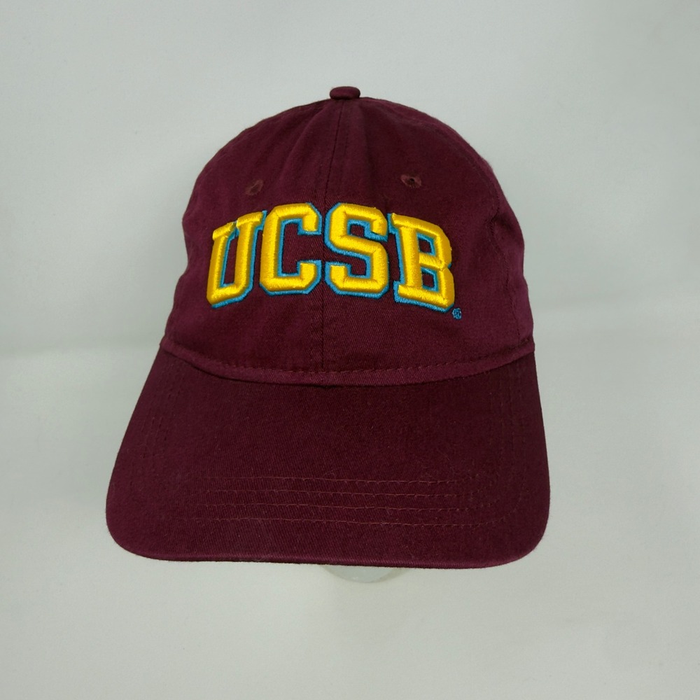 The Game UCSB‎ Gauchos Maroon Cotton Adjustable Baseball Cap Dad Hat Logo Patch